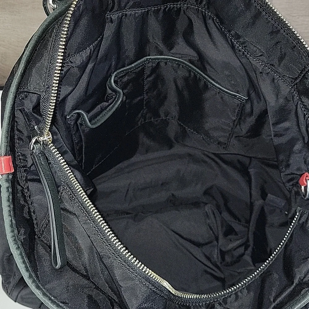 Tumi Black Nylon/Leather Tote with Dual Top Handles